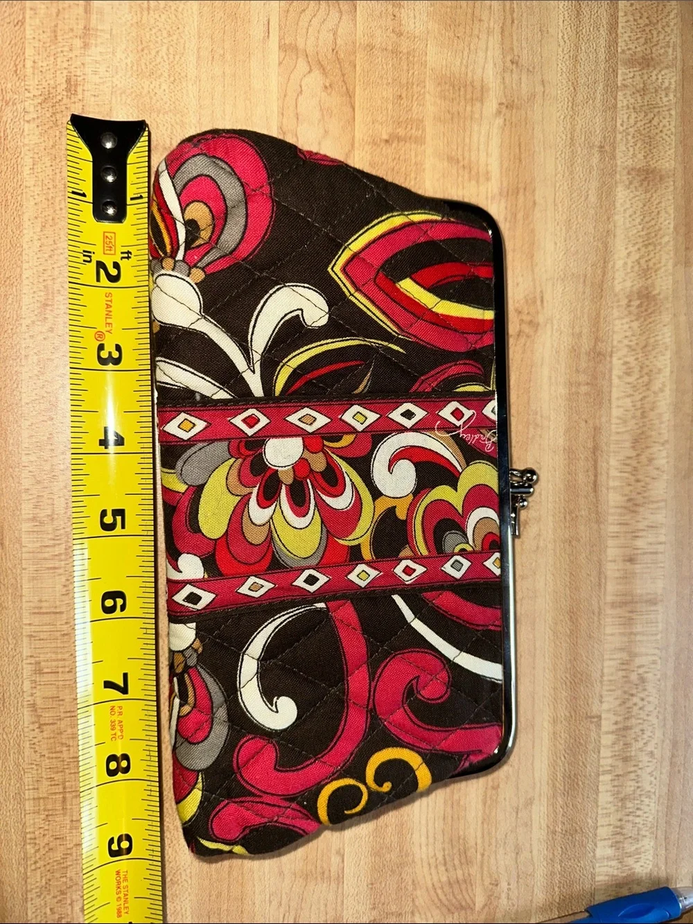 Vera Bradley Retired Puccini Quilted Kisslock Clutch Wallet